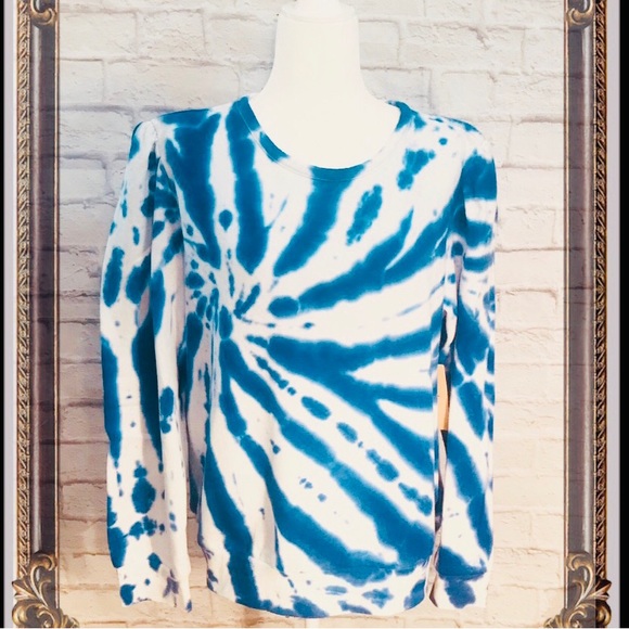 Halogen Tops - Halogen Blue neon tie dye size 1X